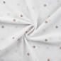 Preview: Musselin, Ecru mit Herzchen-Stickerei 